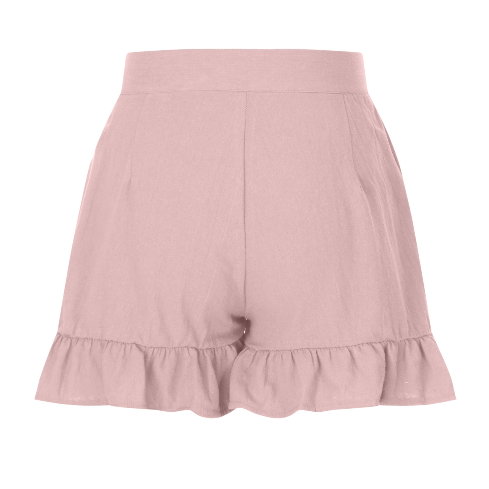 Women's Daily Simple Style Solid Color Shorts Ruffles Shorts display picture 2