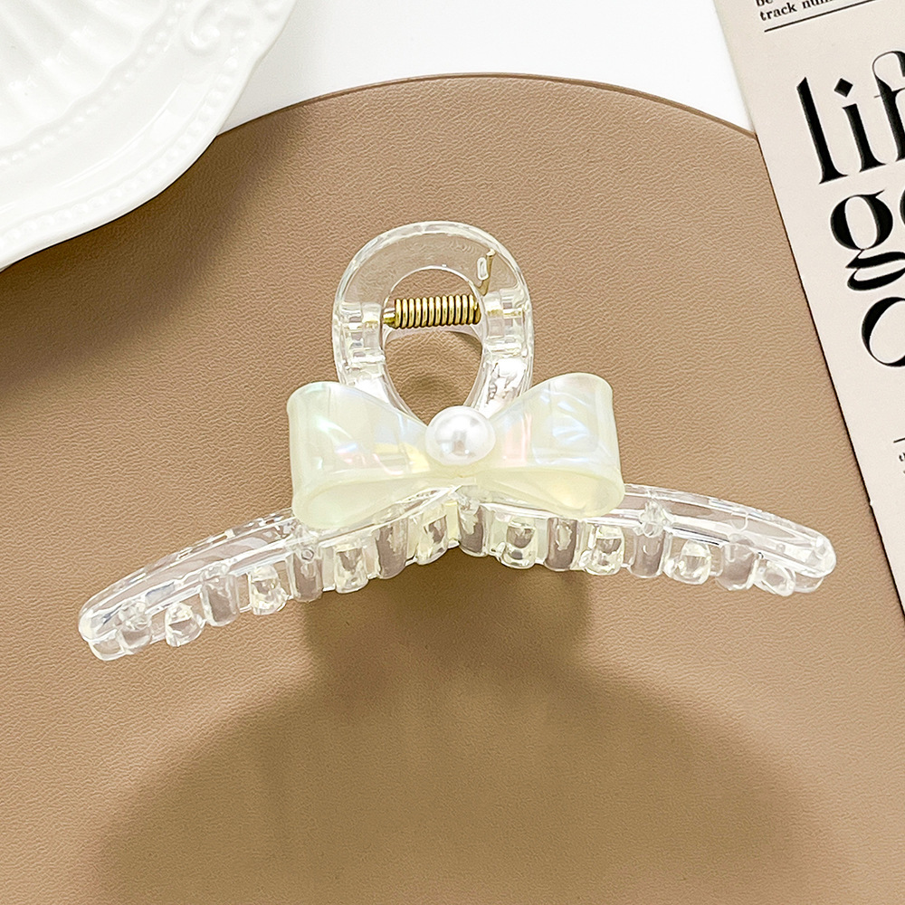 Fermaglio trasparente per capelli Fermaglio carino Grande fermaglio a farfalla Fermaglio a squalo Perla Accessori per capelli Copricapo all'ingrosso_voghion.com