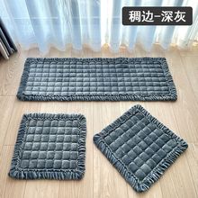 汽车坐垫冬季毛绒三件套无靠背通用单片坐垫防滑汽车用品车坐垫子