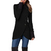 Demi-season solid jacket, 2021 collection, Amazon, European style, long sleeve