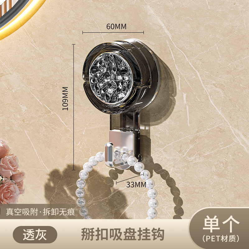 Gancho de ventosa fuerte vacío sin perforación fuerte gancho adhesivo de carga puerta de cocina trasera gancho de pared de baño