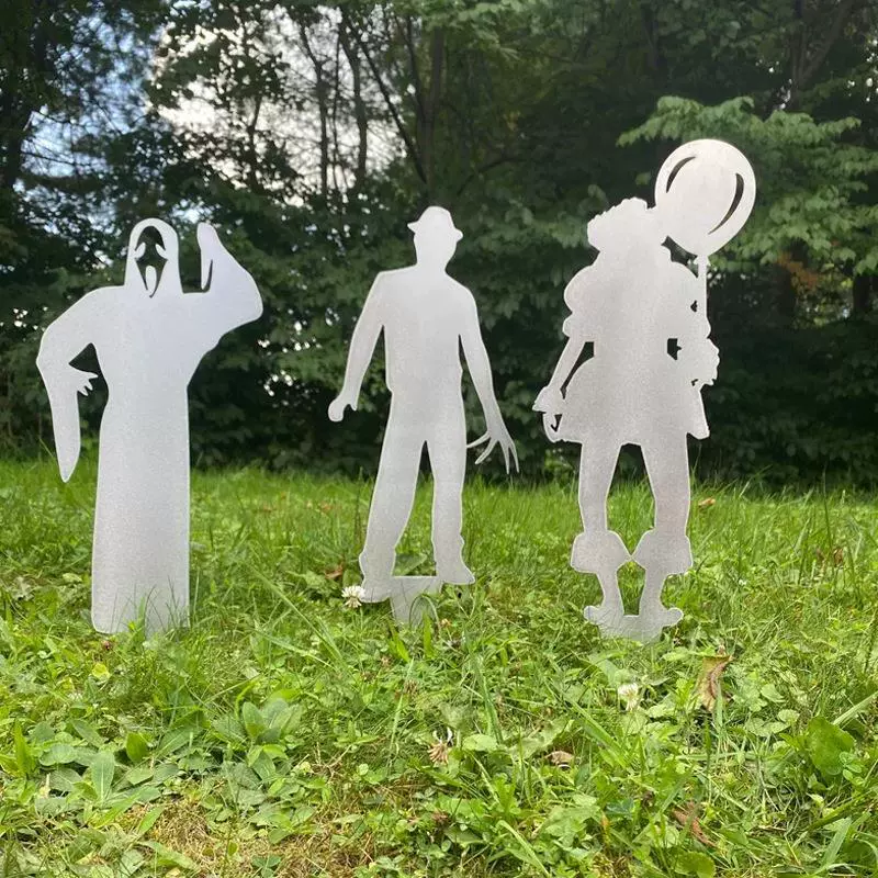 Душа клоуна Хэллоуин Наружная проекция Украшение из металла Железный силуэт Внешняя торговля Модный плагин