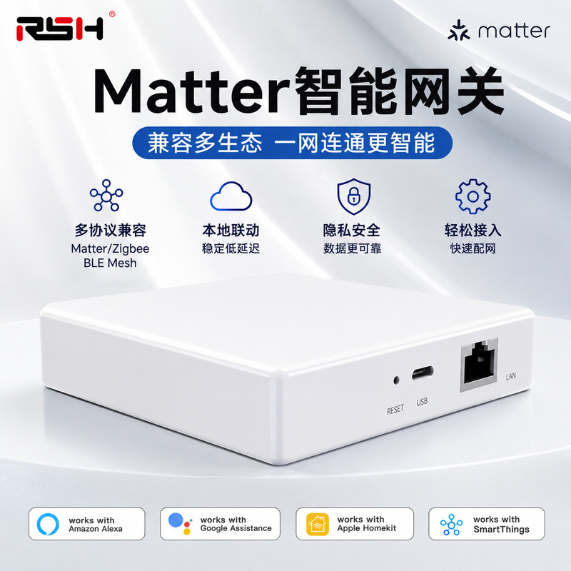 graffiti smart matter gateway smart home network hub combination matter protocol multi-mode wired gateway