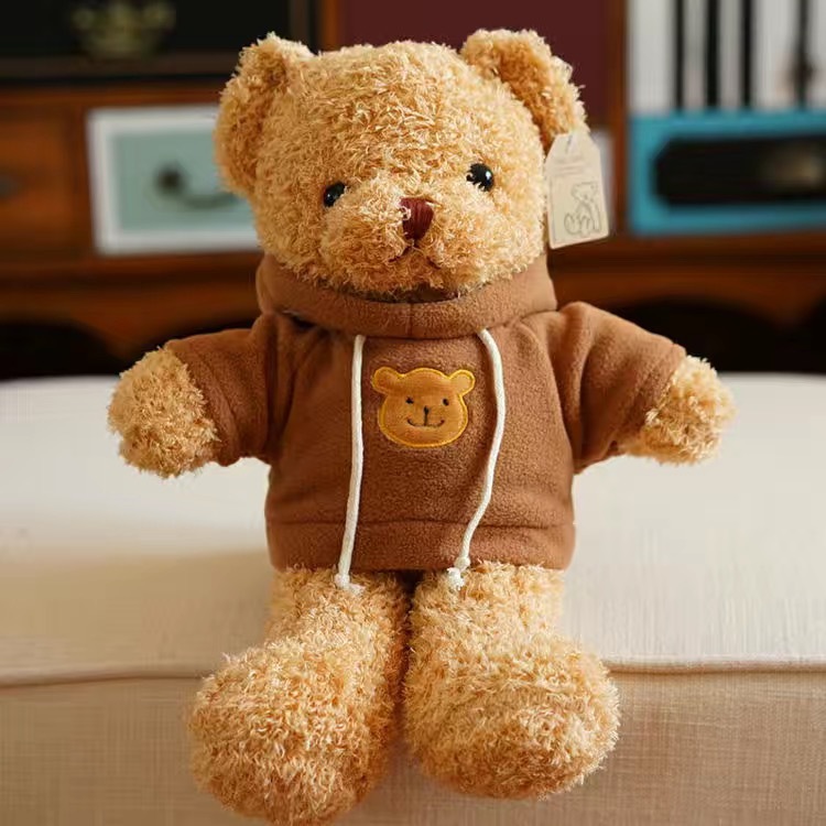 Oso de peluche vestido Oso de peluche muñeca Oso de trapo abrazo Panda juguetes de peluche regalos fabricantes al por mayor