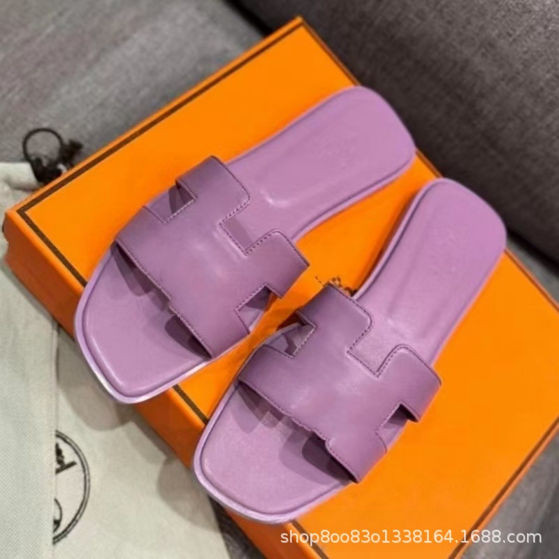 Comercio exterior H zapatillas de alta versión de Guangzhou zapatillas de piso plano para mujeres zapatillas fabricantes de venta