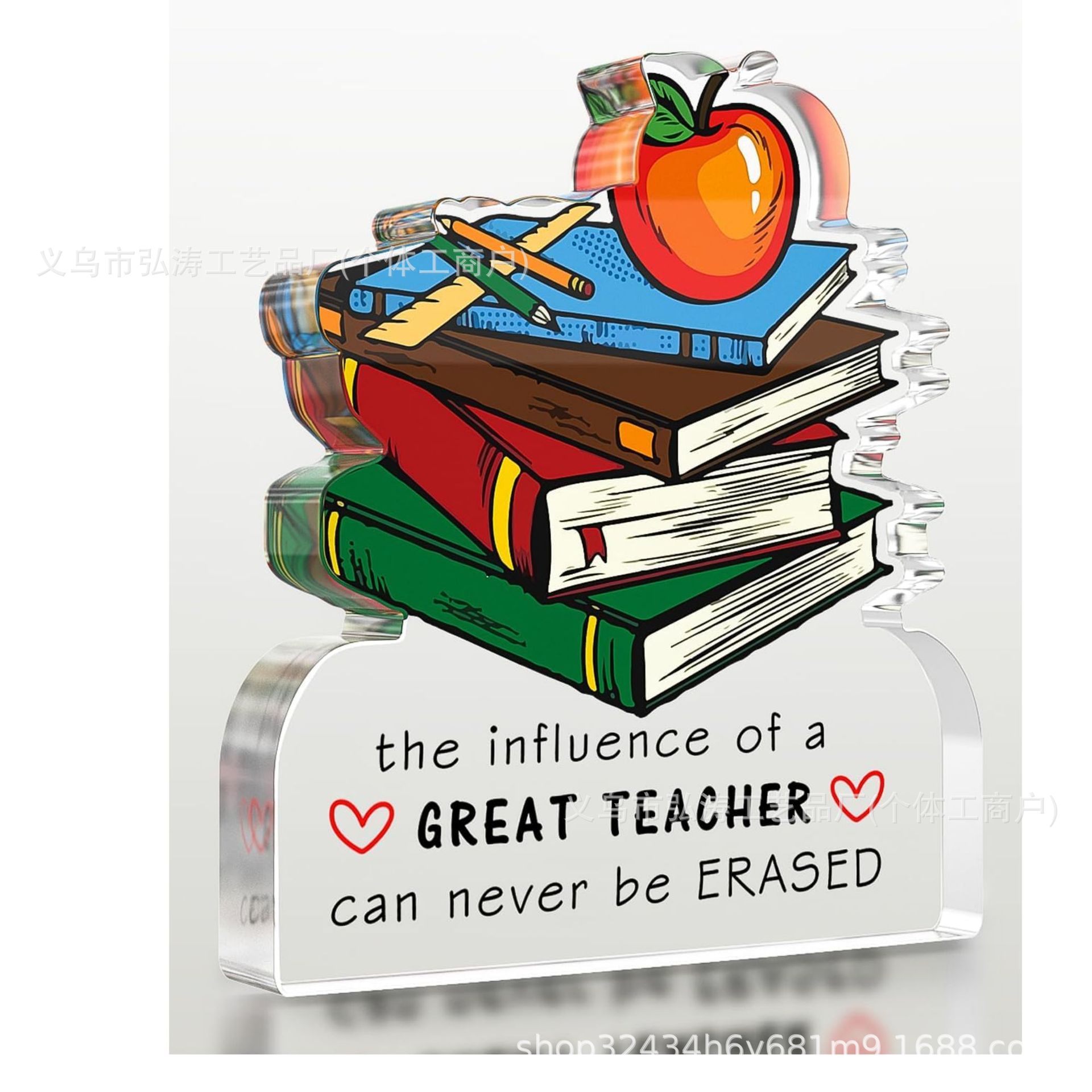 跨境亚克力摆件教师节毕业季异形状桌面装饰品摆件礼物毕业季礼品