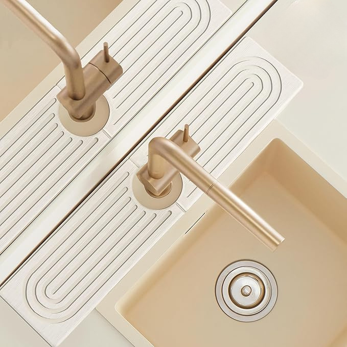 흰색 - 링 슬롯형 수도꼭지 패드