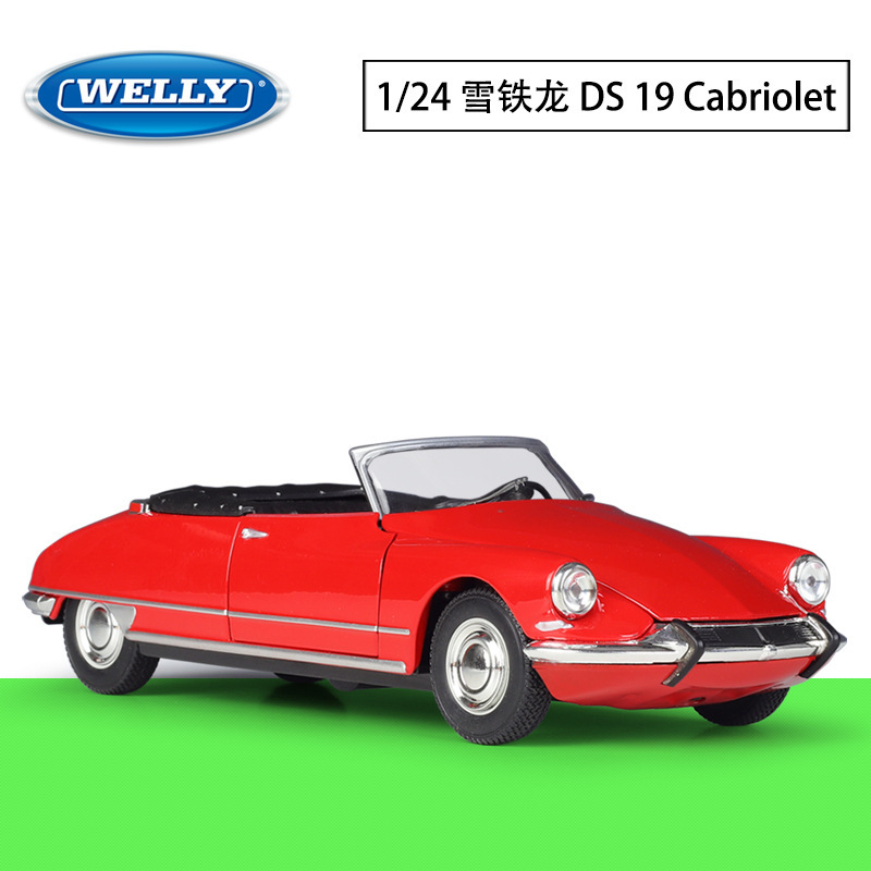 WELLY Willy 1:24 Citroen DS 19 Cabriolet convertible simulation alloy car finished model