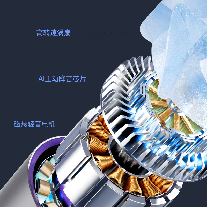 2025新型ファンデスクトップデジタル表示クリップ壁掛け循環ファン小型携帯型暴力冷凍家庭用寮|undefined