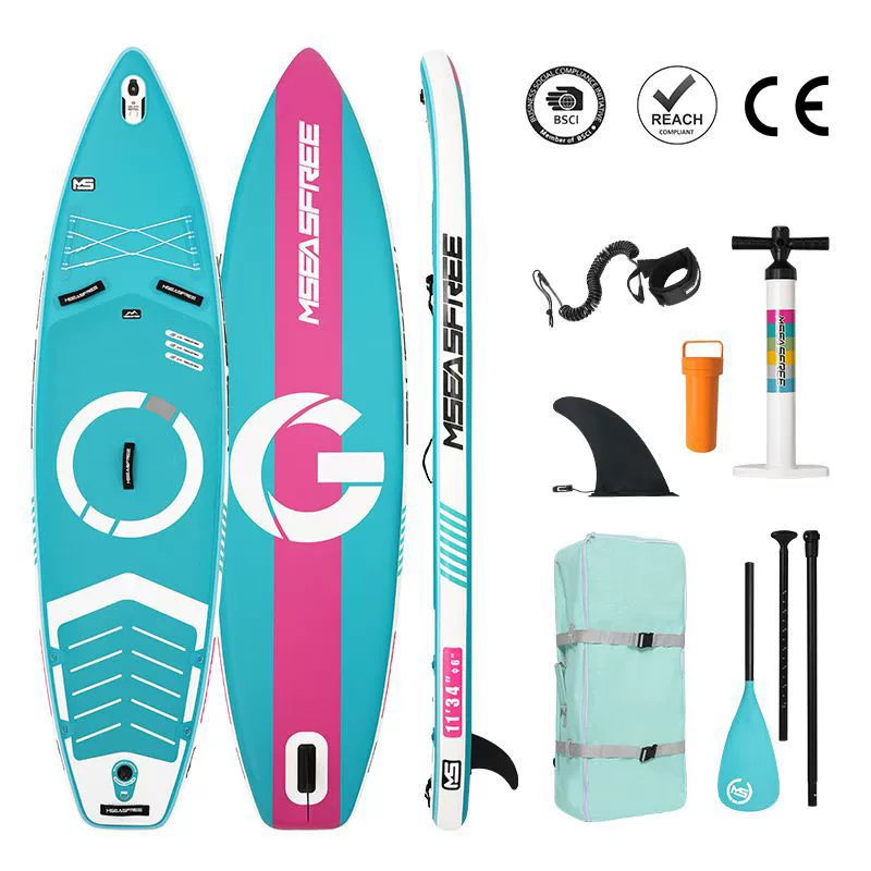 Inflatable stand‑up paddle board (Favorite) — thickened racing SUP, multiple designs, some sets include accessories