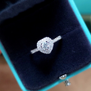 18K Gold Inlaid Diamond Ring, Heart-Shaped Diamond Ring, Women's Proposal, Engagement, Wedding Ring, Group Setting, Main Diamond 17 Points