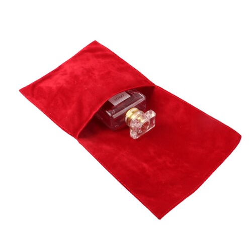 High-end double-sided flocking bag square flip cosmetic jewelry bag jewelry gift bag anti-scratch watch storage bag