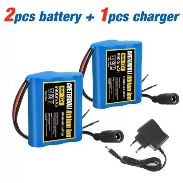 12V 3000Mah 3S1P 18650 Lithium Ion Rechargeable Battery for Tv Camera Toy Car Equipment