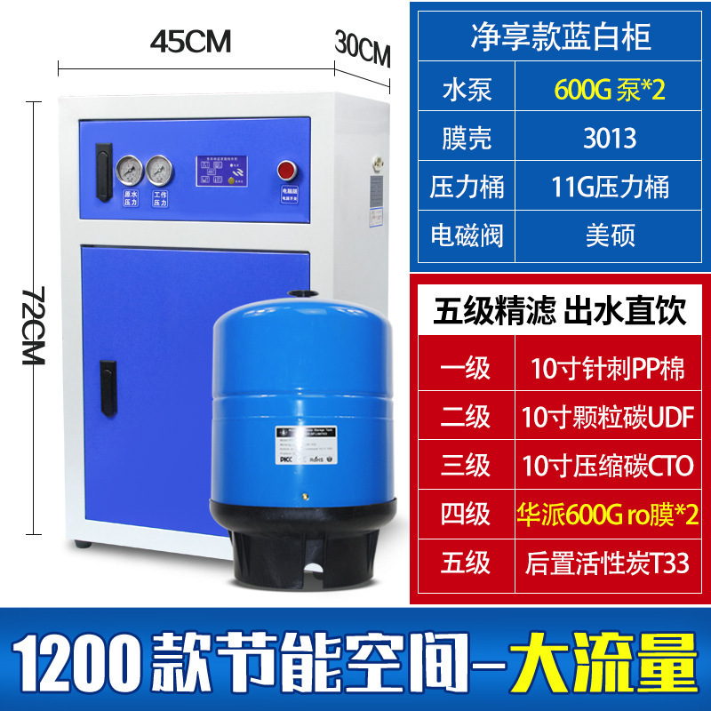 Purificador de agua para tiendas de té de leche, tiendas de café comerciales, tiendas de té de frutas, purificador de agua RO, filtración de ósmosis inversa, purificador de agua para bebidas directas a gran escala