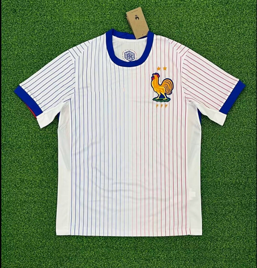 Copa de Europa 2024 Camiseta francesa Selección nacional italiana Inglaterra España Brasil Camiseta de fútbol transfronteriza