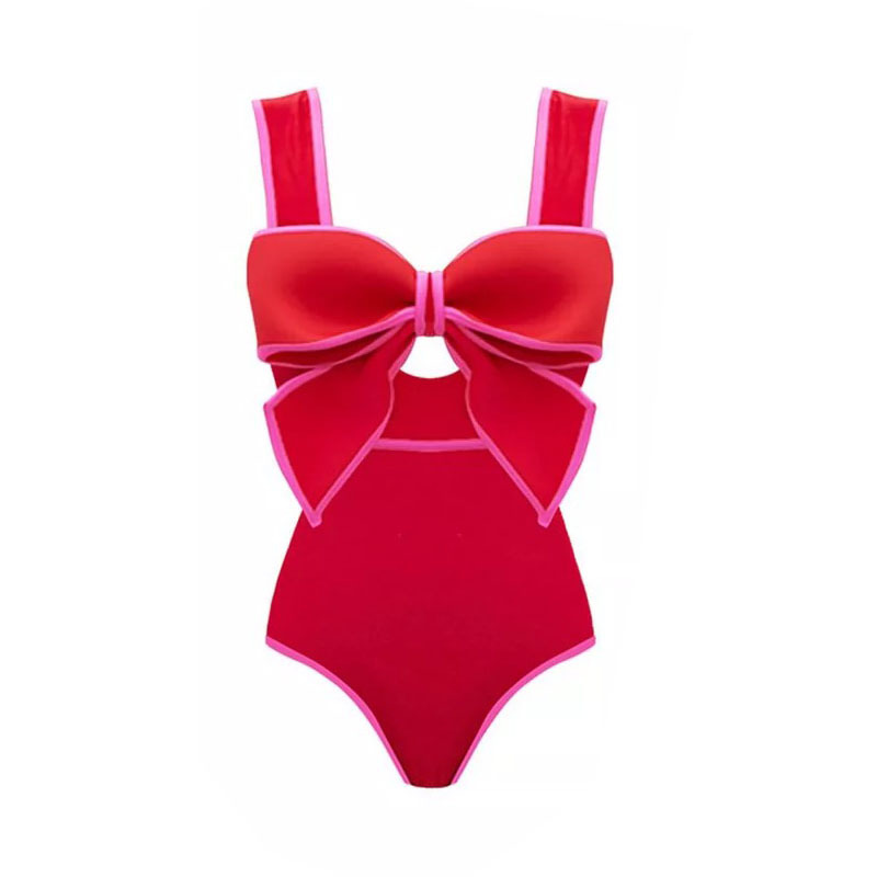 Y259 rose red swimsuit