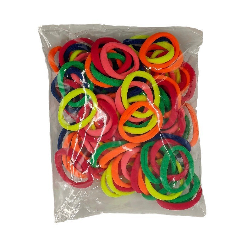 Venta directa de fábrica versión coreana 4.5 sin costuras, alta elasticidad, sin dañar el cabello, anillo de toalla para adultos, 100 anillos para el cabello, cuerda para el cabello al por mayor