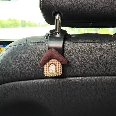 Sürətlər qutusu və əl tormozu başlıqları – Car seat back hook, car storage - coffee-house-1-black-hook