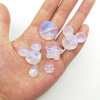 Acrylic beaded transparent aurora colorful laser accessories accessories loose beads bracelet DIY chip beading material