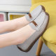 Women's Single Shoes New Style Slip-on Lazy Lightweight Non-tiring Feet Beef Tendon Non-slip Flats Bottom Middle-aged and Elderly Mother's Shoes Spring & Fall Shoes