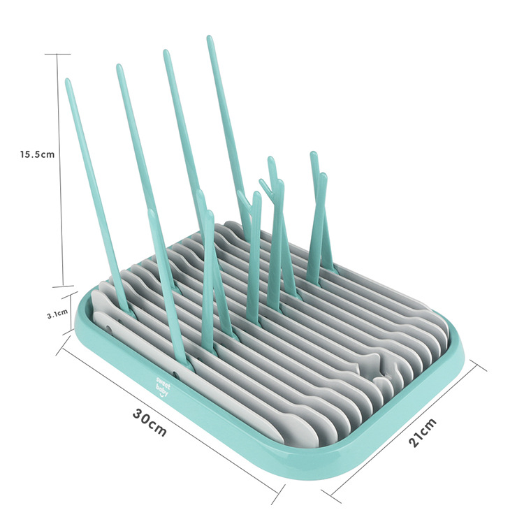 奶瓶晾干架便携式干燥架折叠杯架婴儿水杯沥干架子晒晾架定制批发