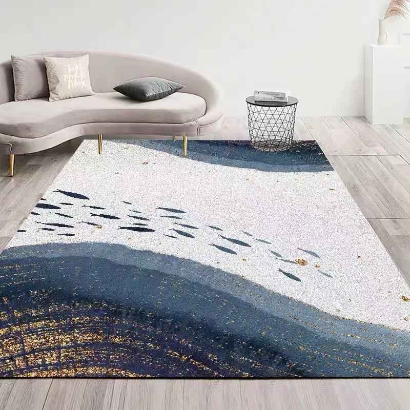 Alfombra de terciopelo cristalino para sala de estar, alfombra de mesa de centro de fácil cuidado, alfombra de área grande de cobertura total para uso doméstico, ideal para dropshipping transfronterizo en Temu.