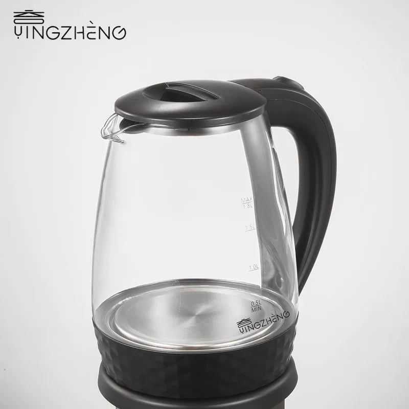 Кухонный стеклянный электрический чайник Yingzheng для офиса, открывающий чайник, чайник на 1.8 л, небольшой оптовый