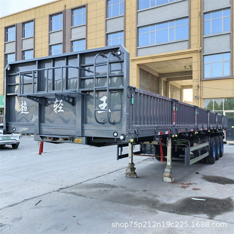 Обработка 13m легкого бокового самосвального полуприцепа с низким весом и высокой грузоподъемностью без расширения короба или обрушения талии.