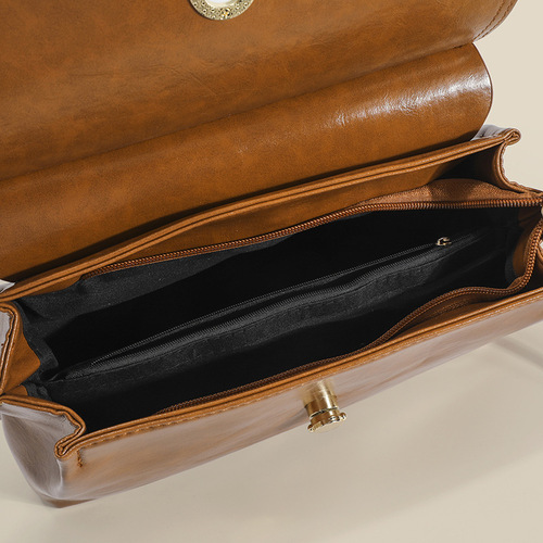 Large Capacity Retro Briefcase 2024 Winter New Style Quality Versatile Crossbody Hand Carry Bag Daily Commute Mail Carrier Bag for Women