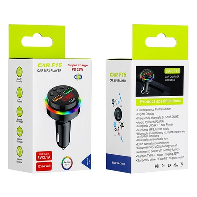 Car mp3 | Player Mobile Phone Charger Fast - pdf15-qc30-fast-charge
