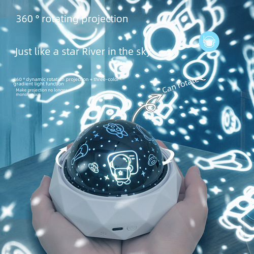 Dreamy Astronaut Star Projector Sky Light Starry Sky Children's Night Light Ocean Light Up Toy Music Atmosphere Lamp