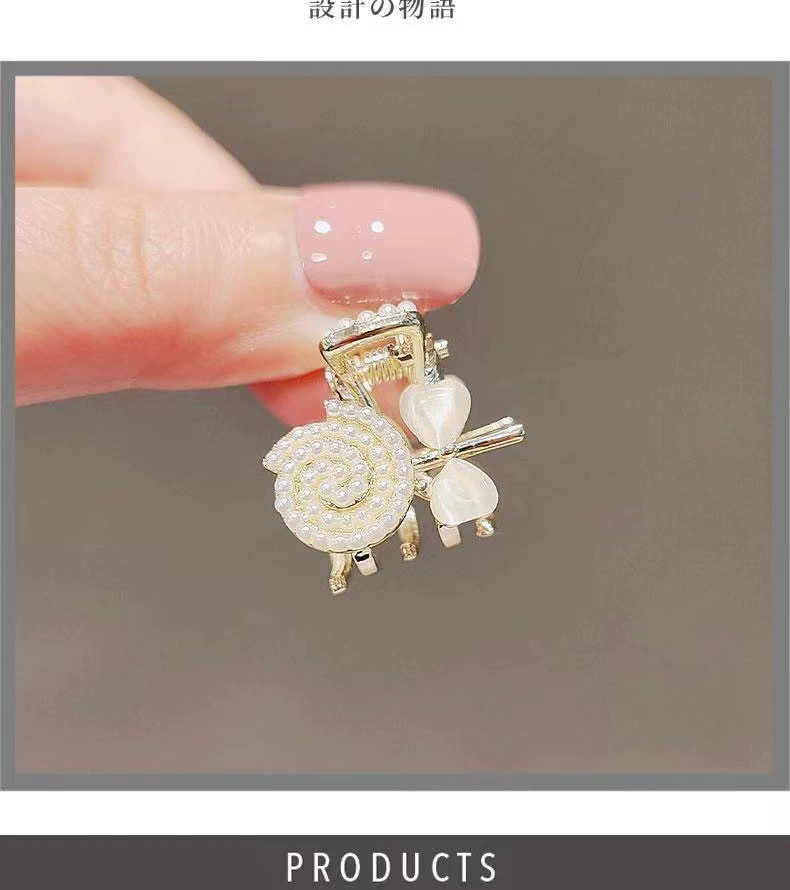 Metal crab pin, hairgrip, Korean bangs, cat's eye