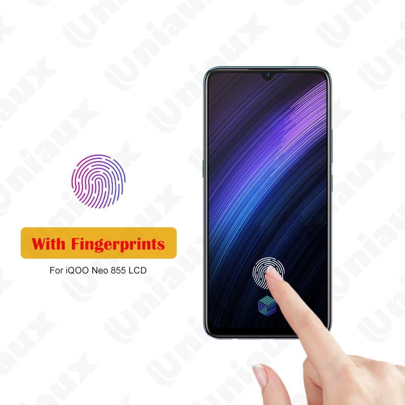 Подходящий для Vivo IQOO Neo 855 сенсорного экрана LCD мобильного телефона дисплей внутренний и внешний корпус рамка сборка дисплей LCD