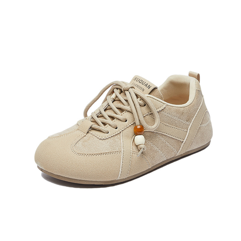 2026 Spring New Korean Style Ins Breathable White For Women Low-top Casual Sneakers Thick-soled Flat Shoes K3911_vogvips.com