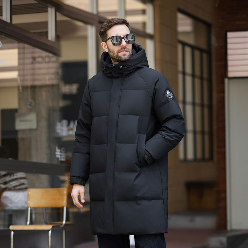 Plus-size men's clothing for the Northeast extreme cold, extra-large down jacket for men, mid-length, hooded, warm, loose fit for big and tall men 9913 Plus-size men's clothing for the Northeast extreme cold, extra-large down jacket for men, mid-length, hooded, warm, loose fit for big and tall men 9913