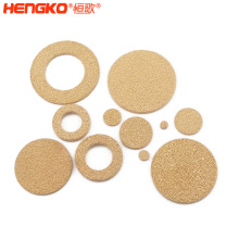 厂家供应多孔烧结铜滤芯高精密透气耐高温抗腐蚀粉末烧结铜片
