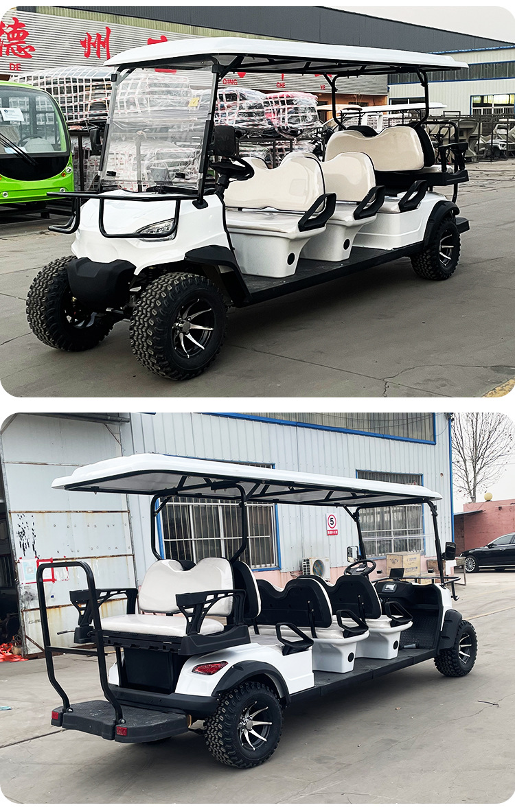 Golf Cart Tourist Area Tour Hotel Homestay Shutter Patrol Off-road 8-seat Electric Sightseeing Car