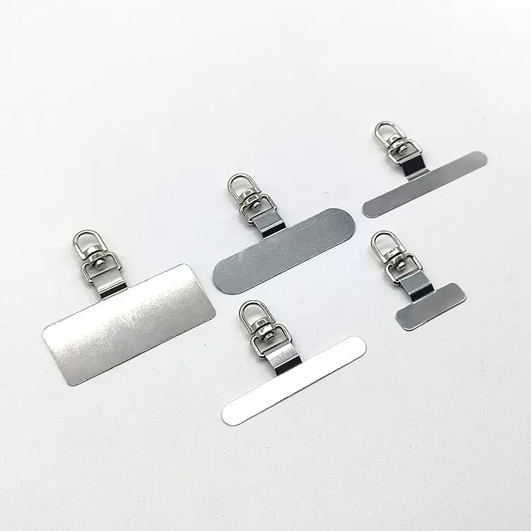 360°旋转手机挂绳固定夹片超薄金属垫片贴片结实耐用连接挂件