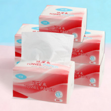 诚意面巾纸6连包400抽可湿水家用实惠装抽纸商用印花定制logo纸抽