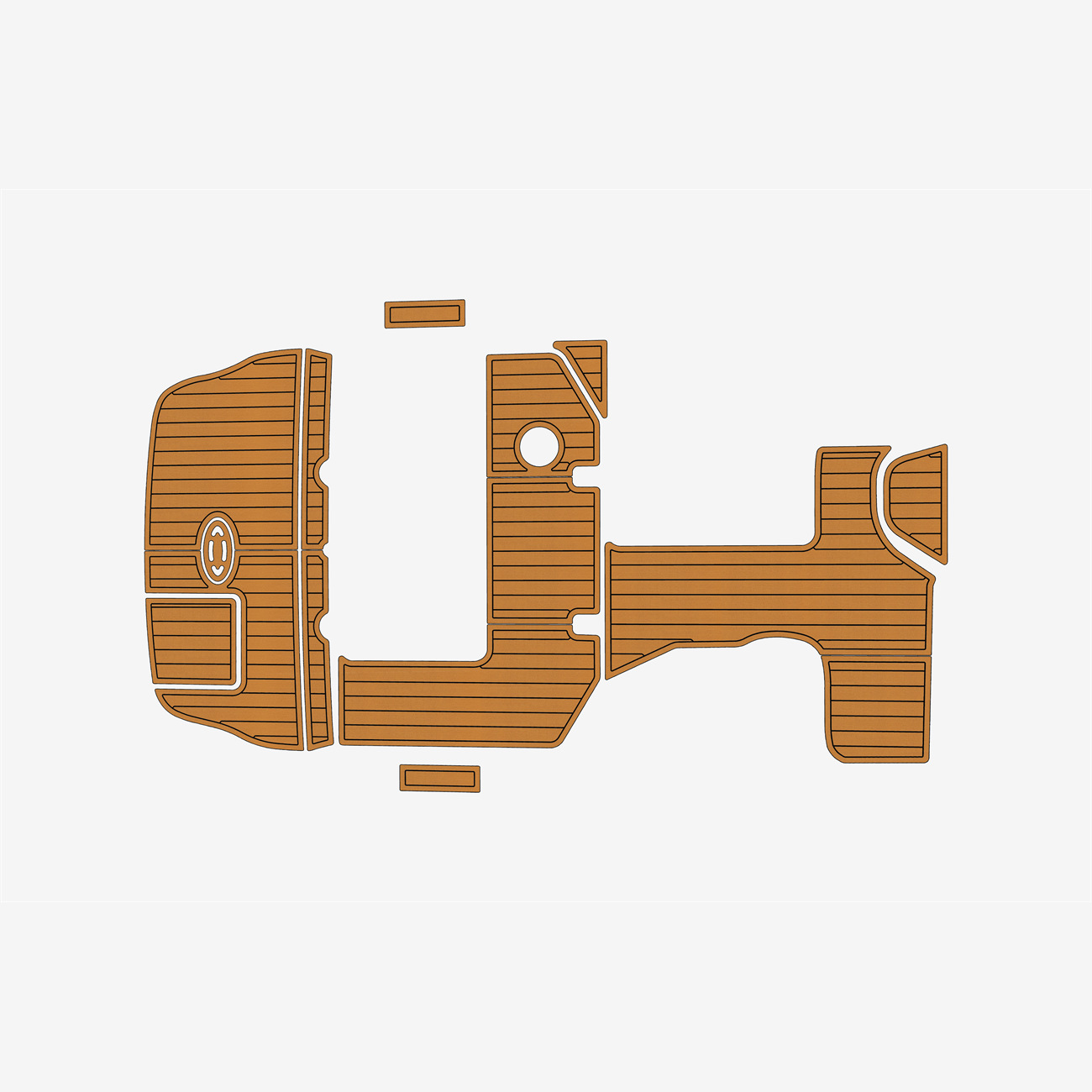 2010 Sea Ray 255 sundancer EVA teak Marine Faux Floor