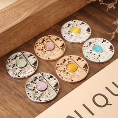 Hanfu sub-clip Tang suit cheongsam national trend style clothing metal plate fastener yellow ox watching the moon ancient costume standing collar open front with matching fasteners