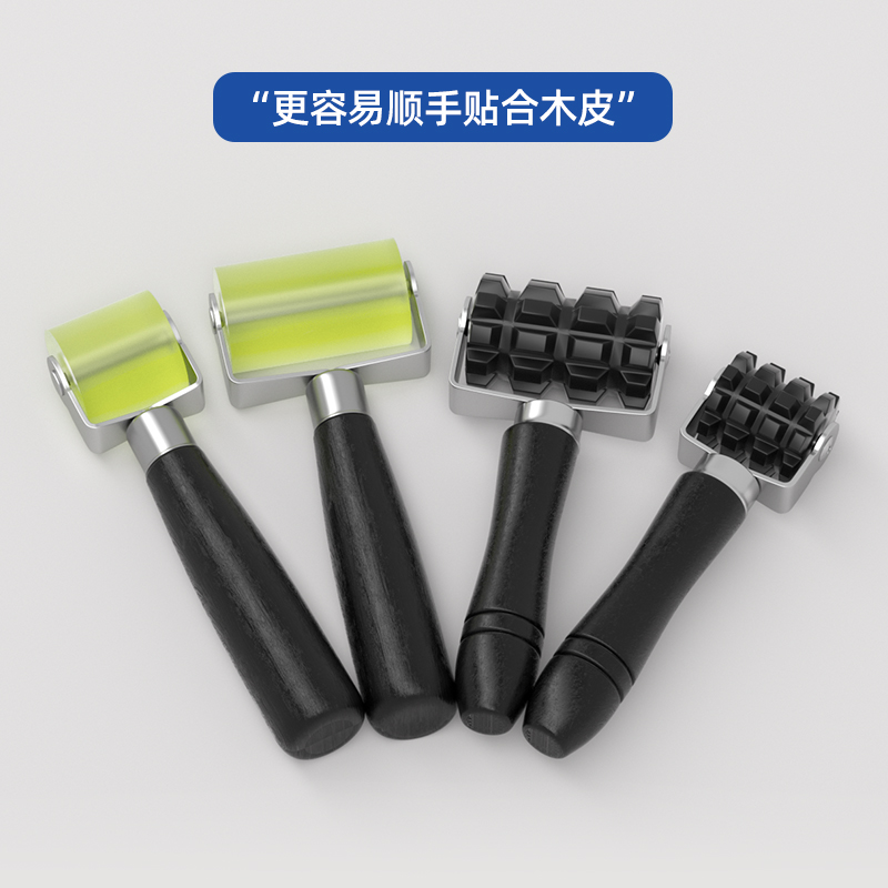 Strip de sellado de borde rodillo de prensa cuero pegado aplanado herramienta de fabricación de silicona carpintería de costura hermosa pistola de aire caliente borde prensa