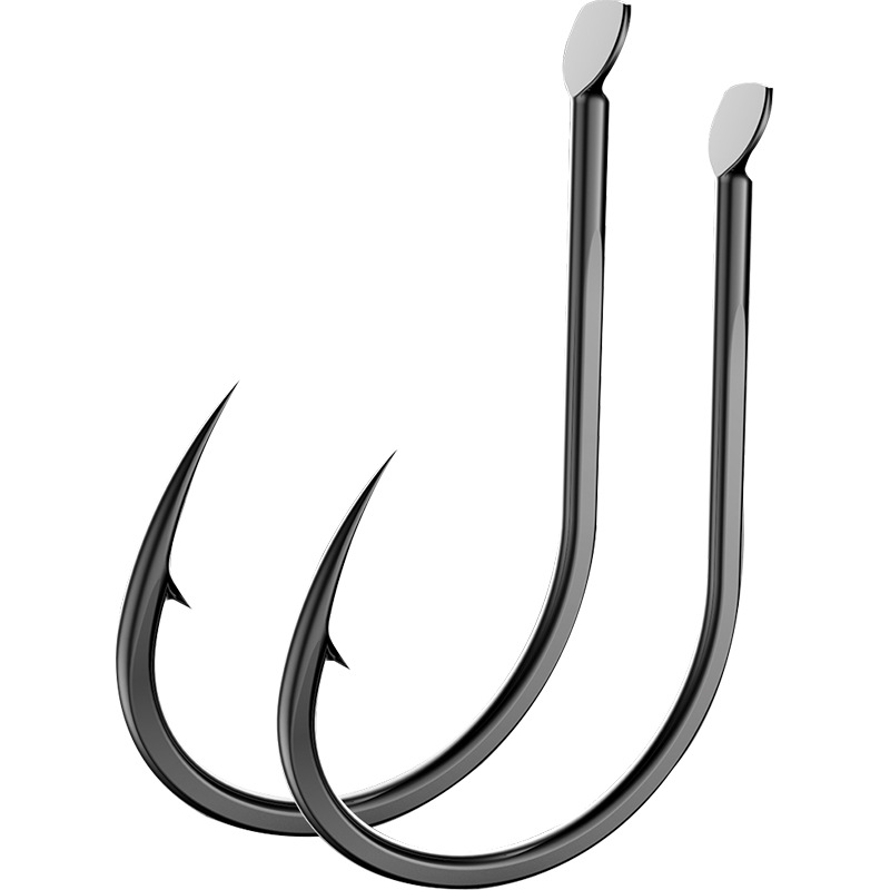 Mil y Negro anzuelo con anzuelo de púas Mesa competitiva gancho de pesca suministros de pesca accesorios anzuelo a granel