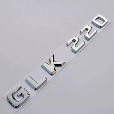 Old model Mercedes-Benz GLK200 lettering, Car logo - standard-glk220