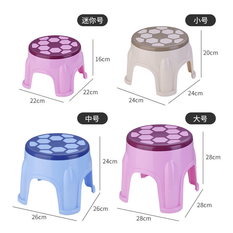 Taburete de plástico, taburete pequeño para niños engrosado, taburete antideslizante para pies, taburete bajo para bebés, taburete para mesa de centro, taburete para cambiador de zapatos para adultos en casa image 2