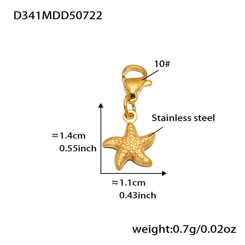 Mili ヨーロッパとアメリカのチタン鋼カイヤナイトムーンネックレスニッチホリデースタイル 18K ゴールドウミガメシェルペンダント DIY ジュエリー|undefined