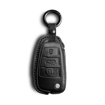 Car key bag | Q2L Car Key Bag - audi-c-model-honor-black-cover-round-buckle