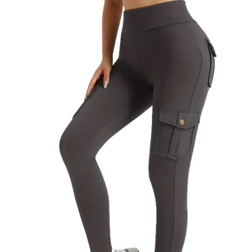Amazon Women's Knit Work Pants, High-Waisted Women's Pants, Black, High-Elastic Pockets, Casual
