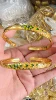 Gold [Open Oil Dripping Peacock] Bracelet