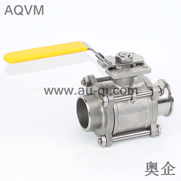 3片式焊接球阀，三片式焊接球阀，三片式内外螺纹球阀